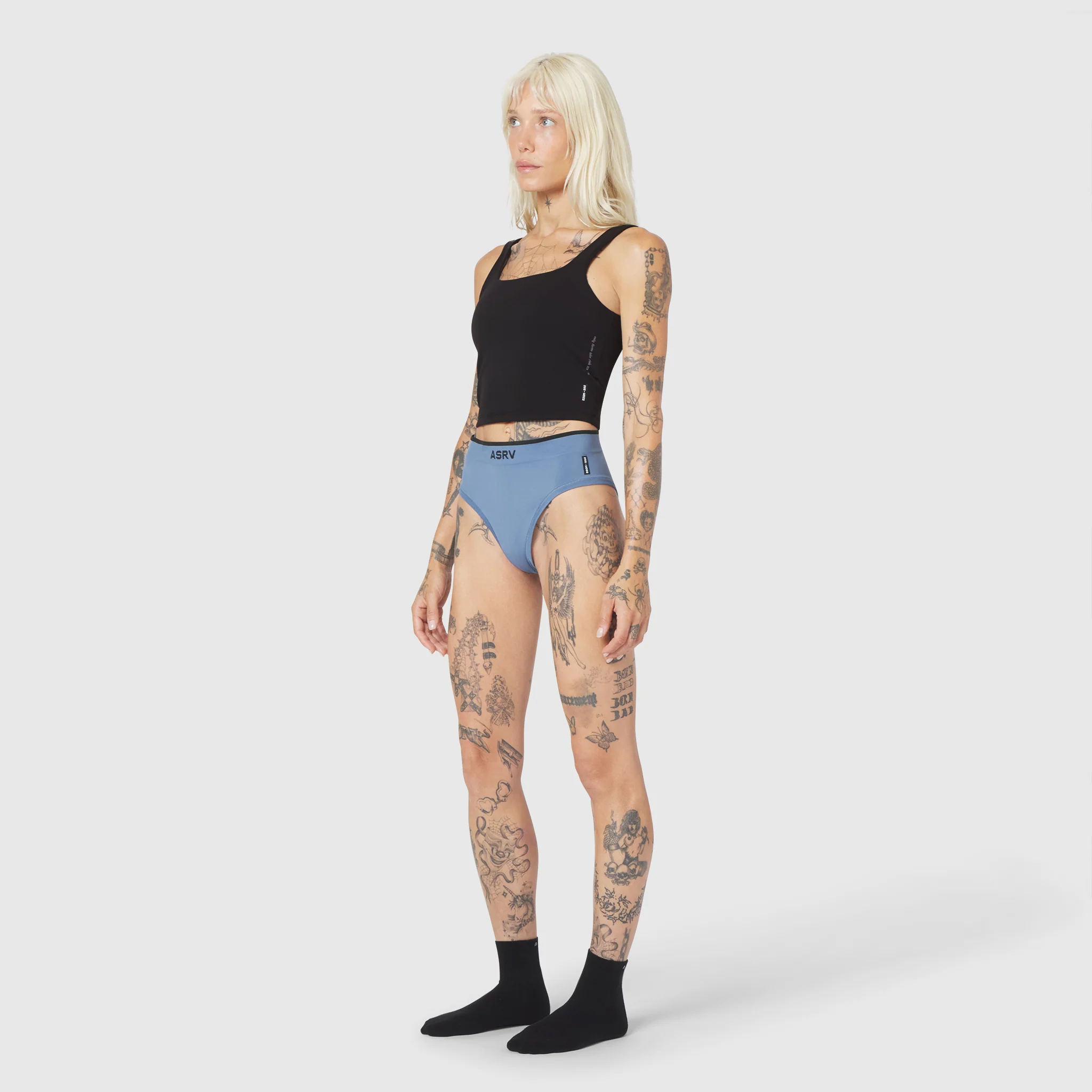 W098. LYCRA® ADAPTIV Seamless Underwear - Slate Blue - Image 4