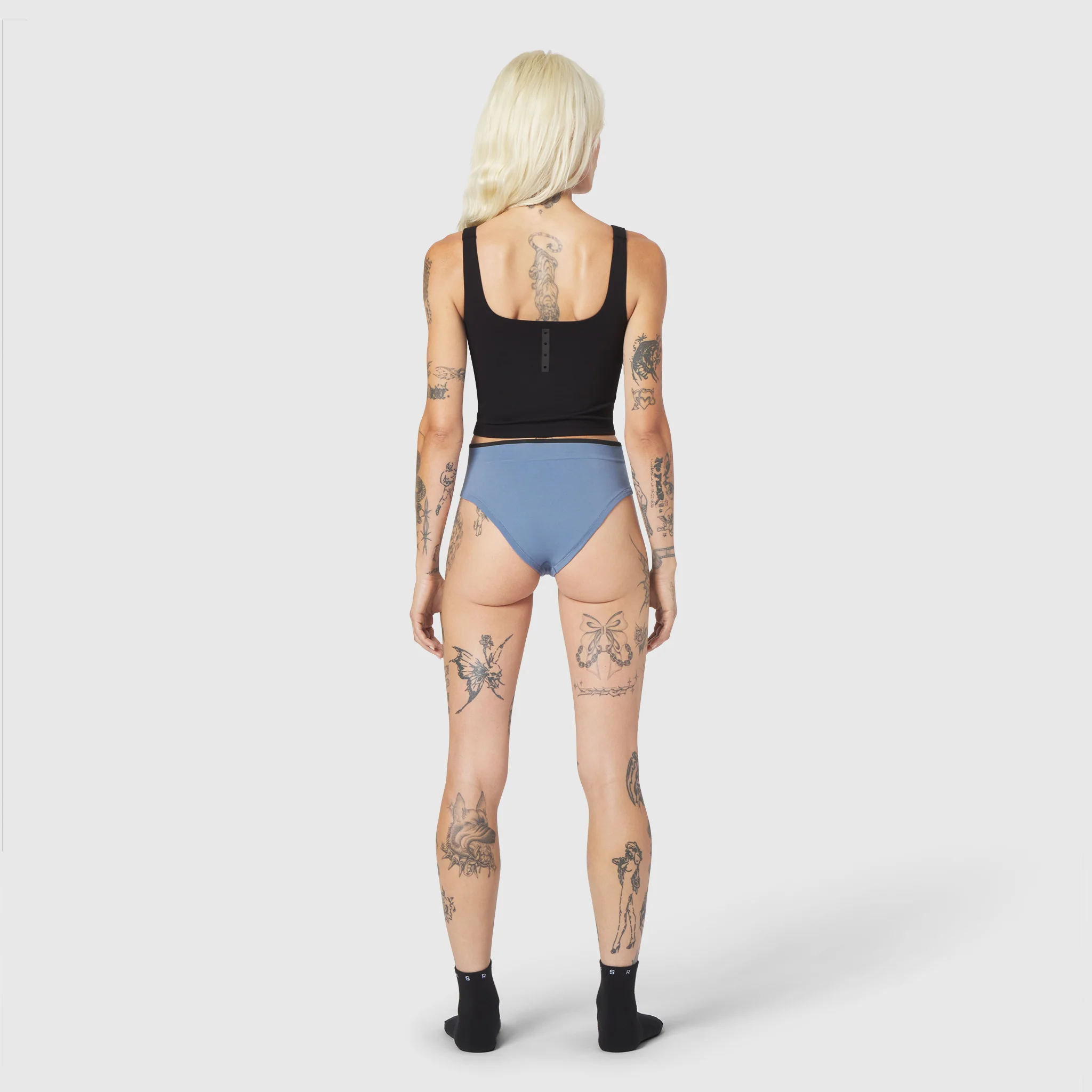 W098. LYCRA® ADAPTIV Seamless Underwear - Slate Blue - Image 5