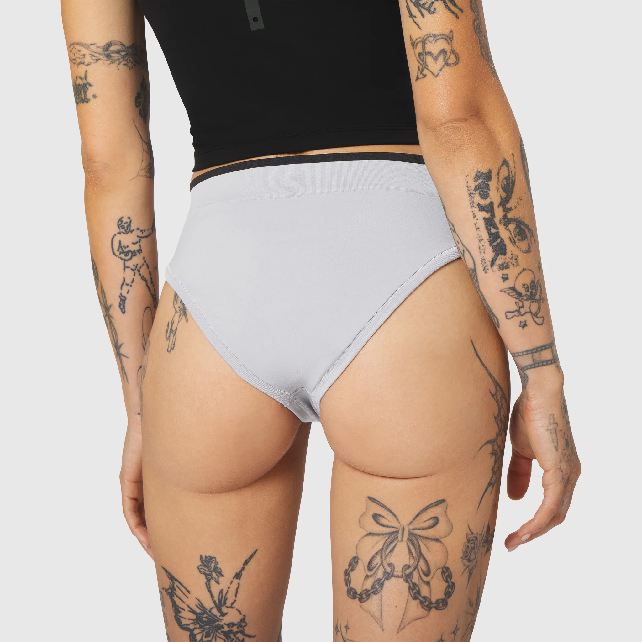 W098. LYCRA® ADAPTIV Seamless Underwear - Slate Grey - Image 5