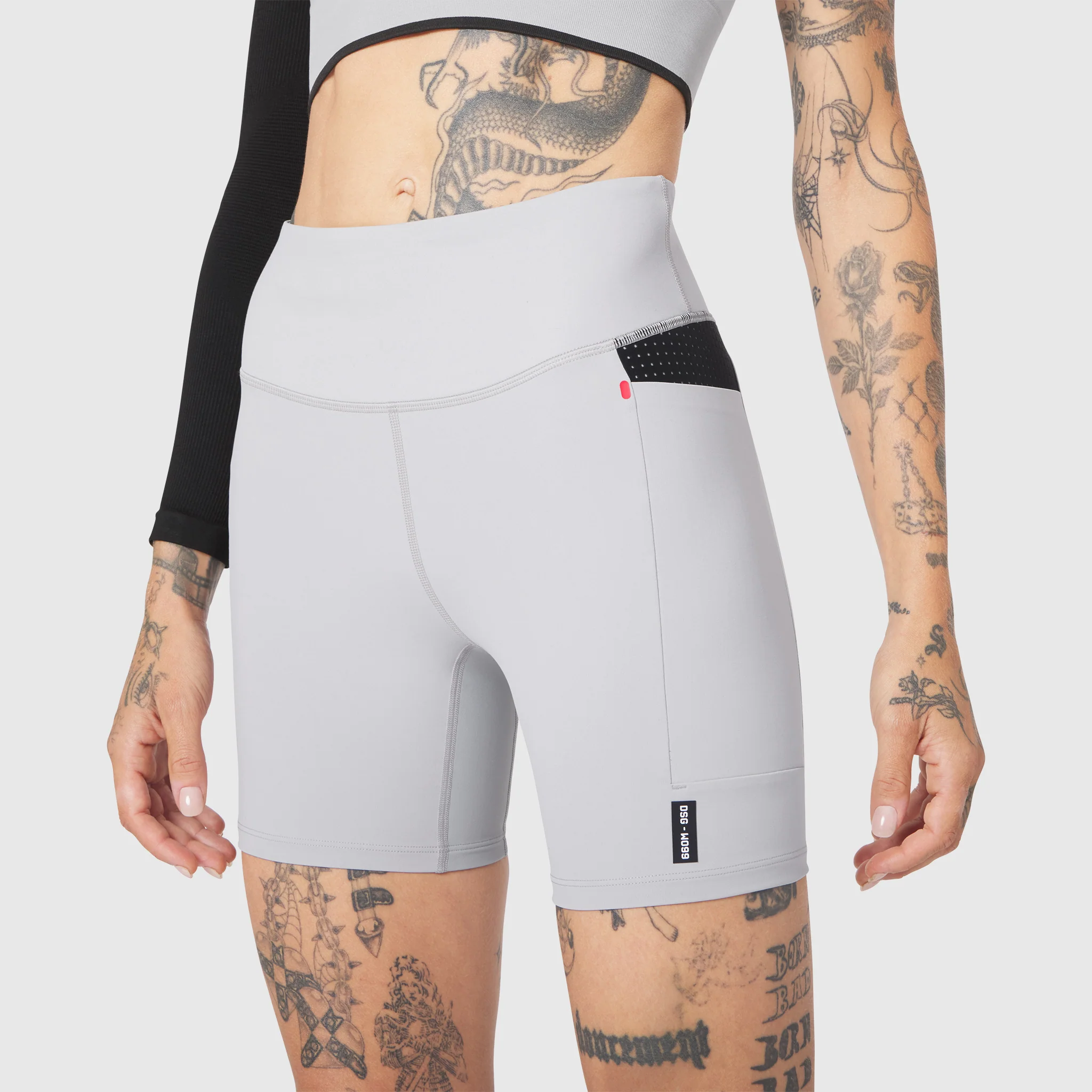 W099. LYCRA® ADAPTIV Hybrid Bike Short - Slate Grey - Image 2